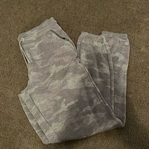 athleta girl grey camo joggers